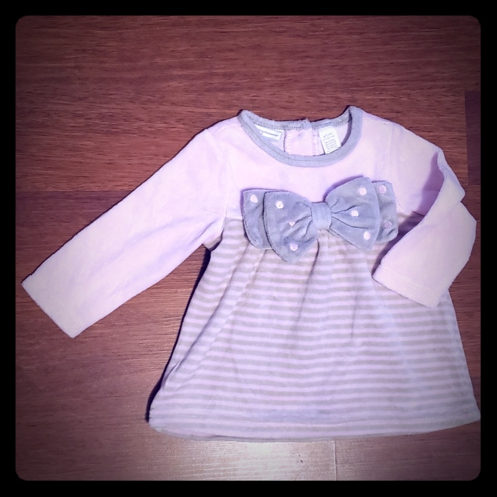 Soft Terry top with big bow